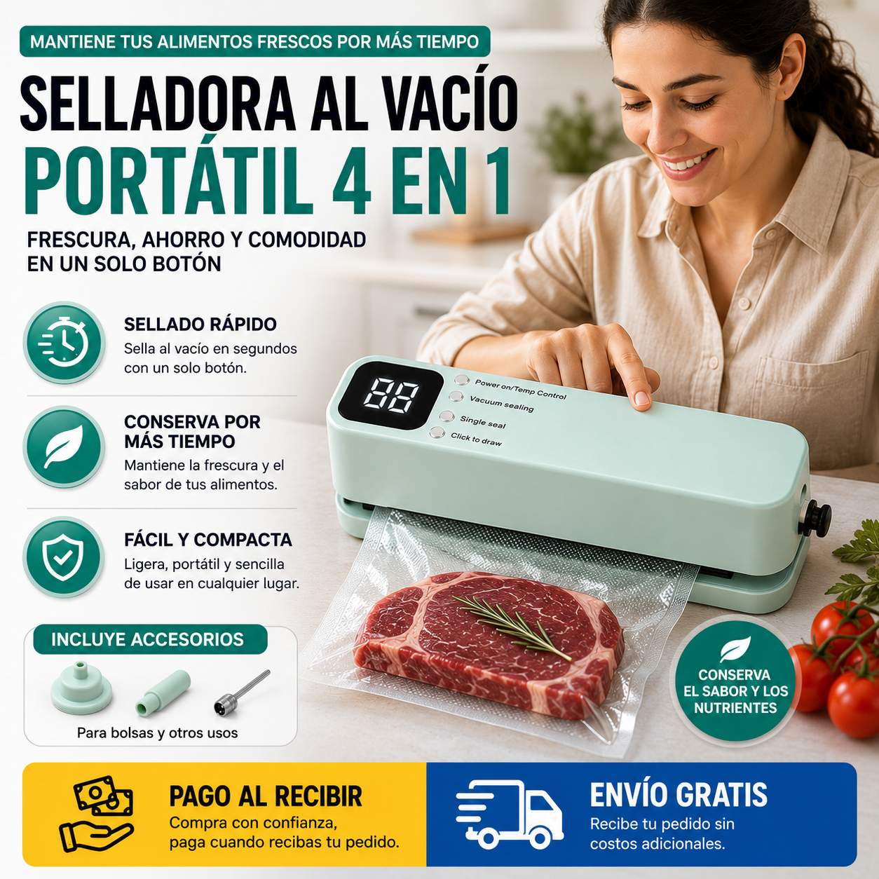 Mini máquina de sellado al vacío